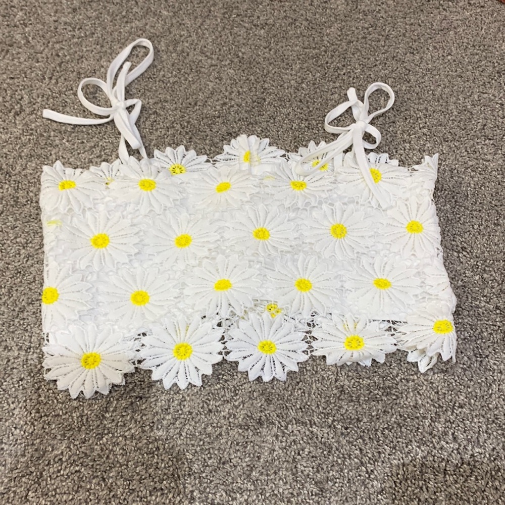 Shein size small flower crop top